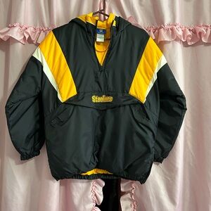 Reebok NFL Pittsburgh Steelers pullover jacket size xl 18-20 (youth?)